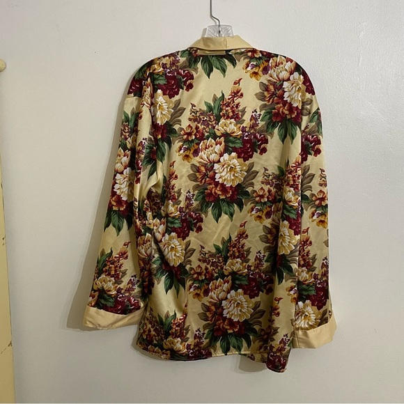 Vintage Victoria’s Secret Floral Button Down Pajama Top Night Gown Dress Medium - Picture 2 of 5
